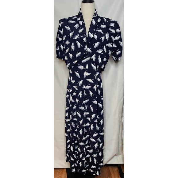 Vintage 1980s John Roberts Dress with Jacket - Picture 7 of 10